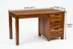 Royal Sheesham Premium Solid Sheesham Wood Study Table for Home and Office - Image 2