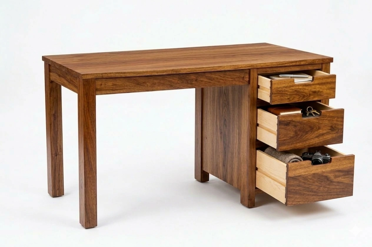 Royal Sheesham Premium Solid Sheesham Wood Study Table for Home and Office - Image 6