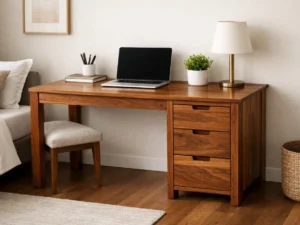 Royal Sheesham premium solid sheesham wood study table for home and office with spacious wooden workspace