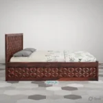 Royal Sheesham Signature 3D Geometric Designer Bed - Image 2