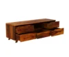 Royal Sheesham Solid Wood TV Unit with Storage Cabinet - Image 3