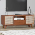 Solid Sheesham Wood TV Console with Storage – Royal Sheesham