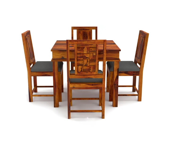 Royal sheesham 4 seater round dining set latest design - Image 6