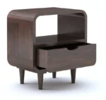 Royal sheesham bedside table with charging station - Image 5