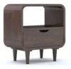 Royal sheesham bedside table with charging station - Image 6