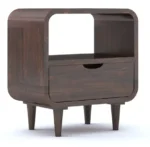 Royal sheesham bedside table with charging station - Image 6