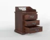 Royal sheesham bedside table with metal legs design - Image 3
