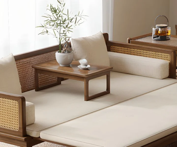 Royal sheesham modern sofa cum bed design india - Image 5
