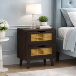 Royal sheesham narrow bedside table for small space