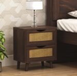 Royal sheesham narrow bedside table for small space - Image 4