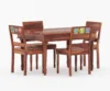 Royal sheesham round dining table 4 seater wooden set