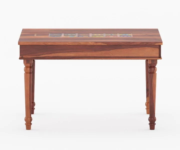 Royal sheesham round dining table 4 seater wooden set - Image 5