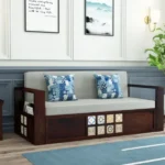 Royal sheesham sofa bed emi option india