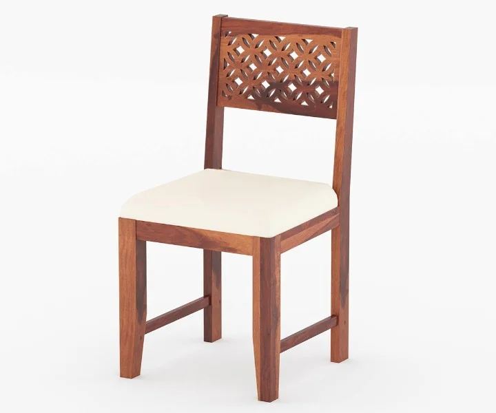 Royal sheesham space saving 4 seater round dining table - Image 11