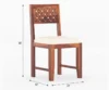 Royal sheesham space saving 4 seater round dining table - Image 12