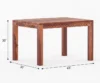 Royal sheesham space saving 4 seater round dining table - Image 13