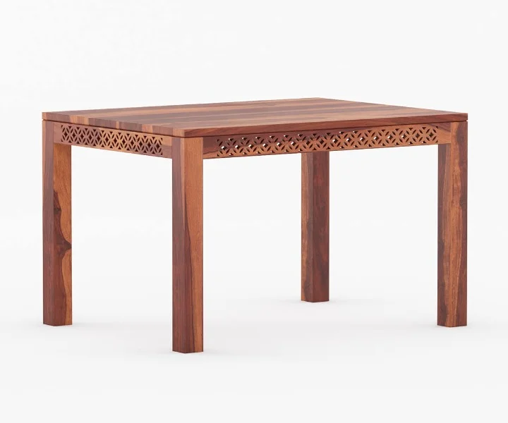 Royal sheesham space saving 4 seater round dining table - Image 5