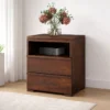 Royal sheesham wooden bedside table with drawer - Image 3