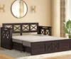 Royal sheesham wooden sofa set with cushions for home - Image 2