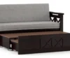 Royal sheesham wooden sofa set with cushions for home - Image 9