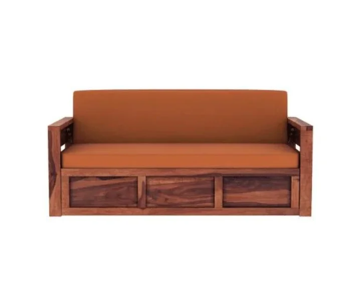 Luxury Handcrafted Sheesham Wood Sofa Set for Living Room - Image 11