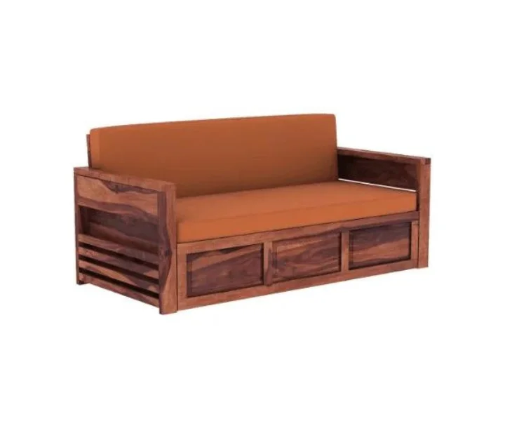 Luxury Handcrafted Sheesham Wood Sofa Set for Living Room - Image 3