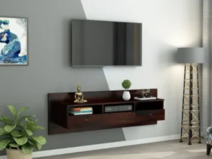 Solid Wood Sheesham TV Stand Online by Royal Sheesham, premium wooden TV unit for living room furniture