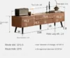 Traditional Solid Sheesham Wood TV Cabinet with Side Storage Units - Image 6