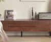 Traditional Solid Sheesham Wood TV Cabinet with Side Storage Units - Image 9