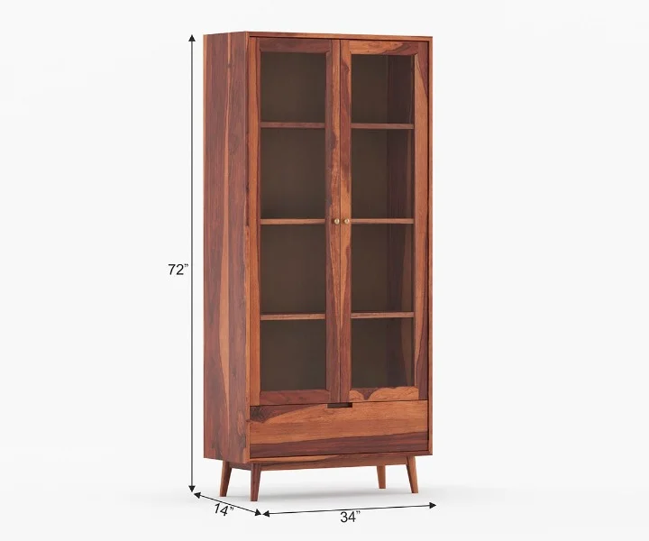 Best sheesham wood bookshelf online Royal Sheesham - Image 6