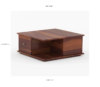 Classic Solid Sheesham Wood Coffee Table for Living Room - Image 6