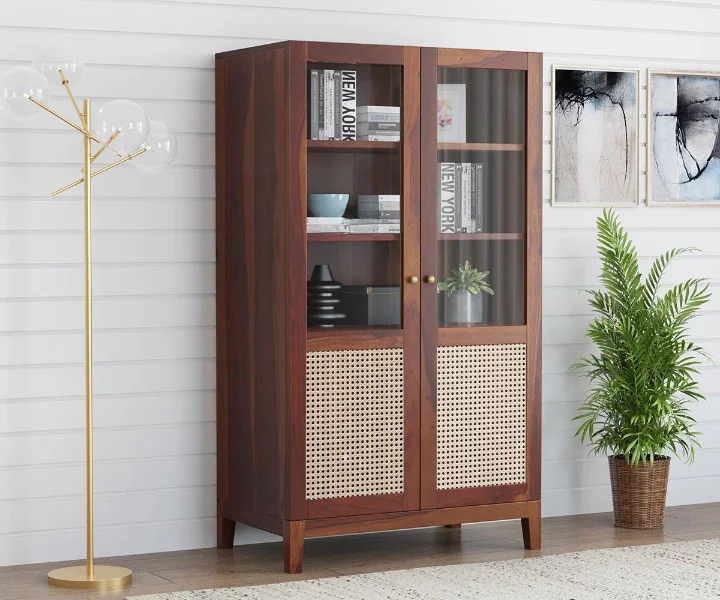 Sheesham wood bookshelf for living room Royal Sheesham