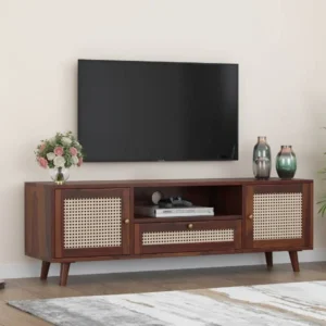 Royal Sheesham Sheesham Wood TV Console Table for Living Room