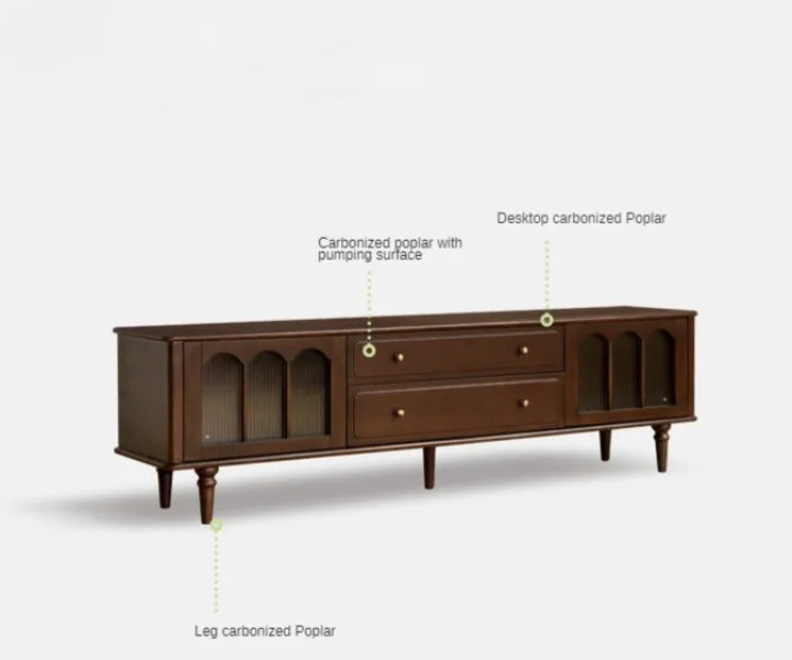 Sheesham wood tv unit with drawers Royal Sheesham - Image 2