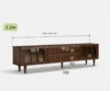 Sheesham wood tv unit with drawers Royal Sheesham - Image 3
