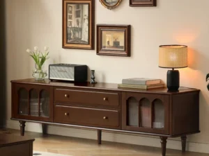 Royal Sheesham Solid Sheesham Wood TV Unit with Drawers for Living Room