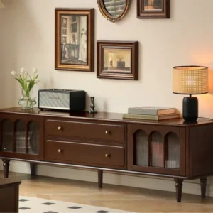 Royal Sheesham Solid Sheesham Wood TV Unit with Drawers for Living Room