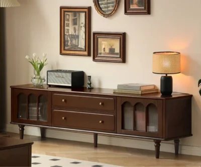 Royal Sheesham Solid Sheesham Wood TV Unit with Drawers for Living Room