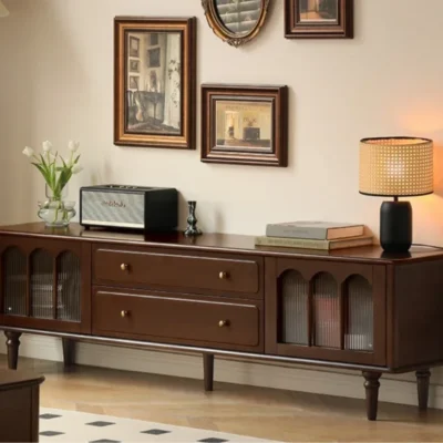 Royal Sheesham Solid Sheesham Wood TV Unit with Drawers for Living Room