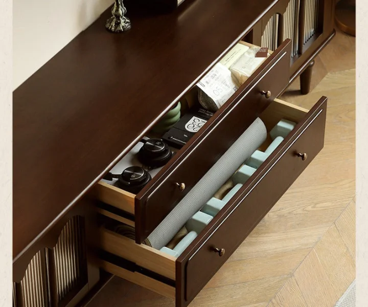 Sheesham wood tv unit with drawers Royal Sheesham - Image 9