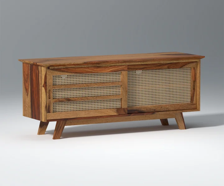 sheesham wood tv unit with storage Royal Sheesham - Image 3