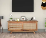 Royal Sheesham Solid Sheesham Wood TV Unit with Storage for Living Room