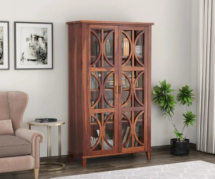 solid sheesham wood bookshelf for living room Royal Sheesham
