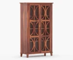 solid sheesham wood bookshelf for living room Royal Sheesham - Image 3