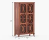solid sheesham wood bookshelf for living room Royal Sheesham - Image 6