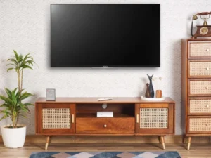 Solid Sheesham Wood TV Unit by Royal Sheesham, premium wooden TV cabinet for living room furniture