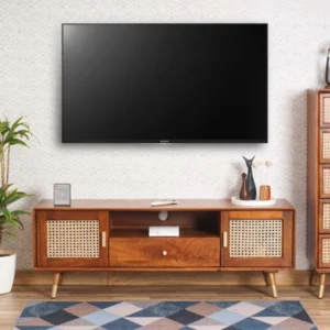 Solid Sheesham Wood TV Unit by Royal Sheesham, premium wooden TV cabinet for living room furniture