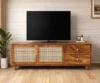 Ashford Sheesham Wood TV Console in Scratch Resistant Provincial Teak Finish