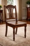 Royal Sheesham classic heritage dining chair set of 2 made from solid sheesham wood with traditional design and strong build