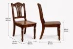 Royal Sheesham Classic Heritage Dining Chairs (Set of 2) - Image 4